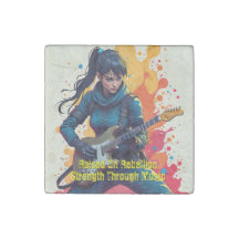 Custom Ninja Girl Gitarrist Art Inspiration