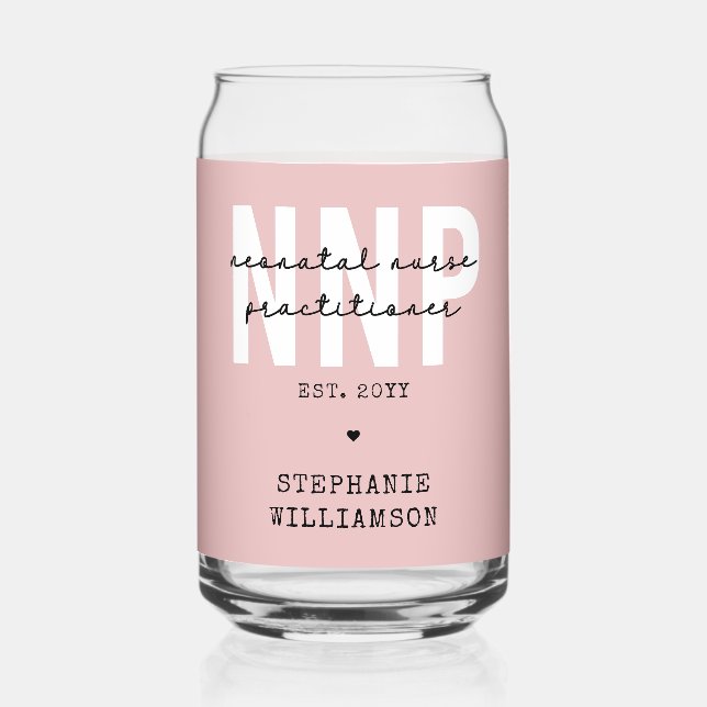 Custom NNP Neonatal Nurse Practitioner Dosenglas (Vorderseite)