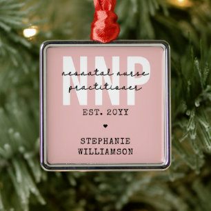 Custom NNP Neonatal Nurse Practitioner Ornament Aus Metall