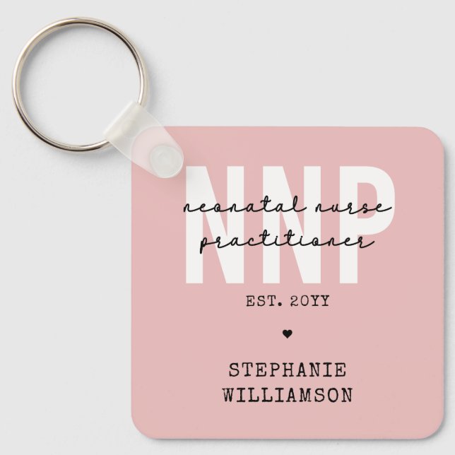 Custom NNP Neonatal Nurse Practitioner Schlüsselanhänger (Vorderseite)