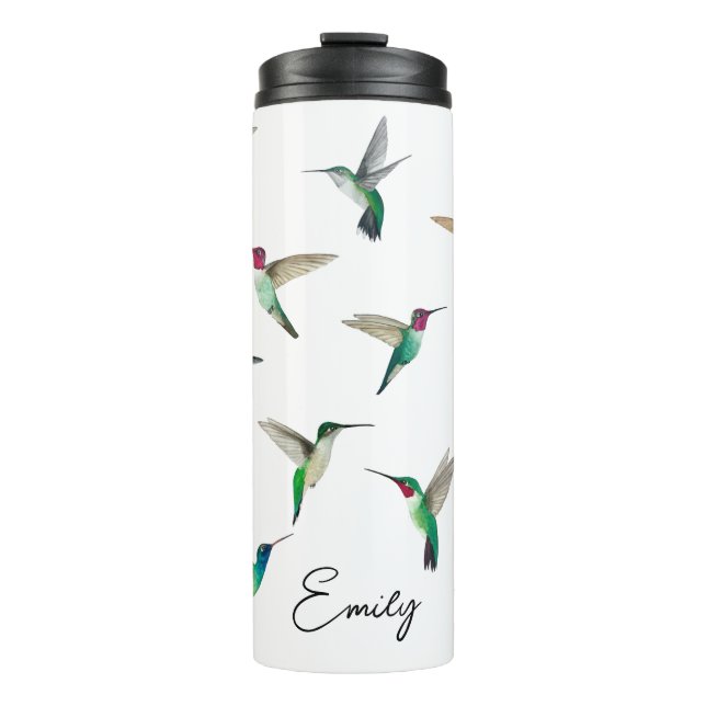 Custom North American Hummingbirds Thermal Tumbler Thermosbecher (Vorderseite)