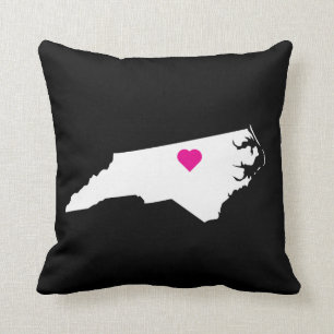 Custom North Carolina Staat Liebe Reversible Pilze Kissen