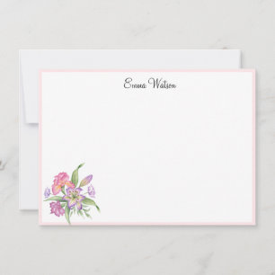 Custom Note Card Floral Bouquet Mitteilungskarte