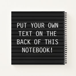 CUSTOM-Notebook mit LETTERBOARD-Schule Notizbuch