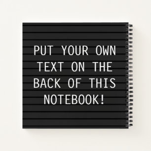 CUSTOM-Notebook mit LETTERBOARD-Schule Notizbuch