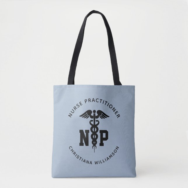 Custom NP Nurse Practitioner Abschluss Caduceus (Vorderseite)