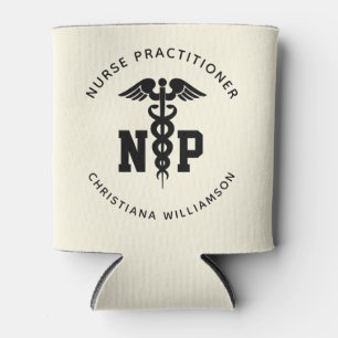 Custom NP Nurse Practitioner Abschluss Caduceus Dosenkühler