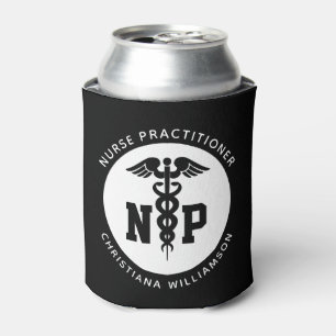 Custom NP Nurse Practitioner Abschluss Caduceus Dosenkühler
