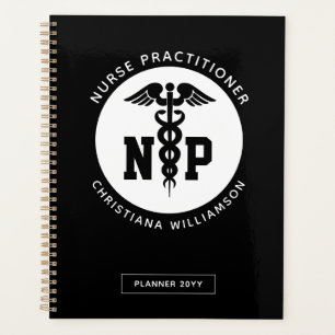 Custom NP Nurse Practitioner Abschluss Caduceus Planer