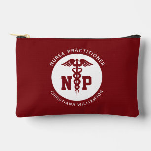 Custom NP Nurse Practitioner Abschluss Caduceus Zubehörtasche