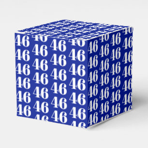 Custom Number Cobalt blue Initial Monogramm Gesche Geschenkschachtel