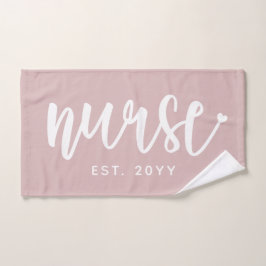 Custom Nurse Est Typografy Nurse RN Abschluss Handtuch