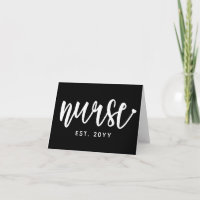 Custom Nurse Est Typografy Nurse RN Abschluss