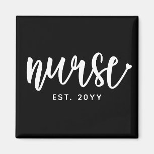 Custom Nurse Est Typografy Nurse RN Abschluss Magnet