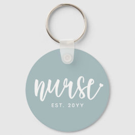 Custom Nurse Est Typografy Nurse RN Abschluss Schlüsselanhänger