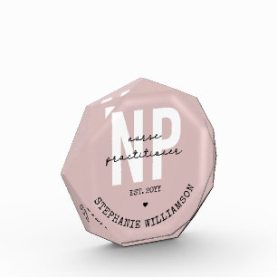 Custom Nurse Practitioner NP Abschluss Geschenk Fotoblock