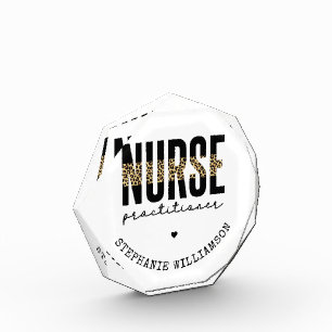 Custom Nurse Practitioner NP cheetah Abschluss Fotoblock