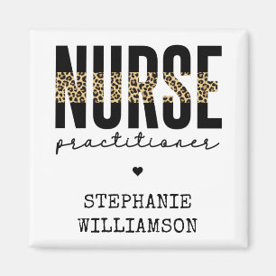Custom Nurse Practitioner NP cheetah Abschluss Magnet