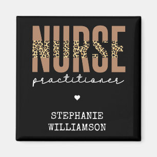 Custom Nurse Practitioner NP cheetah Abschluss Magnet