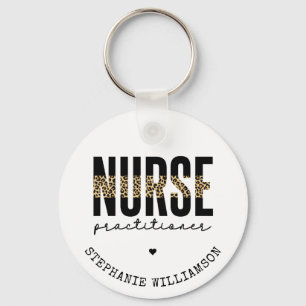 Custom Nurse Practitioner NP cheetah Abschluss Schlüsselanhänger