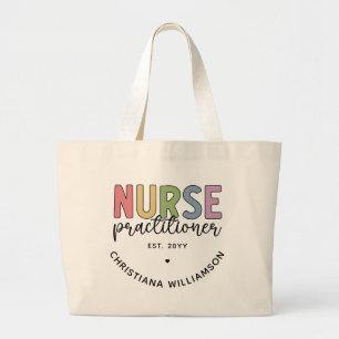 Custom Nurse Practitioner NP Nurse Abschluss Jumbo Stoffbeutel