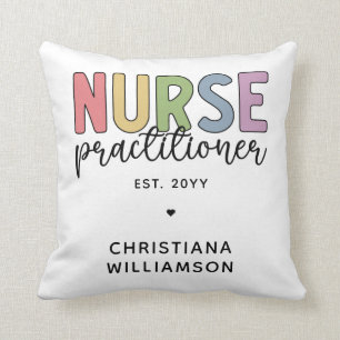 Custom Nurse Practitioner NP Nurse Abschluss Kissen