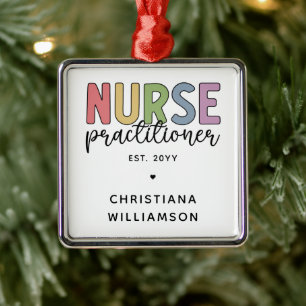 Custom Nurse Practitioner NP Nurse Abschluss Ornament Aus Metall