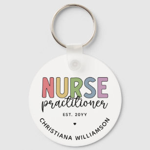 Custom Nurse Practitioner NP Nurse Abschluss Schlüsselanhänger