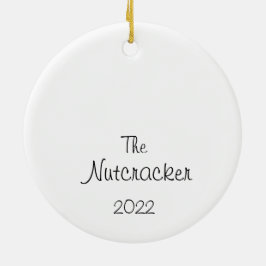 Custom Nutcracker Blume/Arabian Coffee/Snow Keramik Ornament