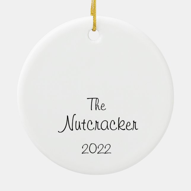 Custom Nutcracker Blume/Arabian Coffee/Snow Keramik Ornament (Hinten)