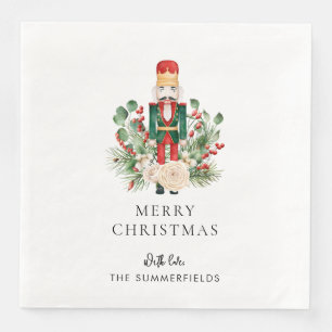 Custom Nutcracker Family Weihnachtsskript Serviette