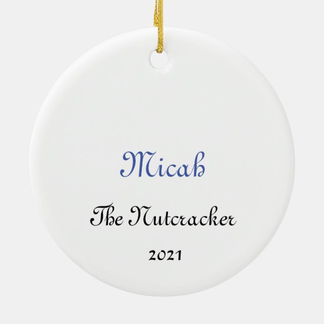 Custom Nutcracker Ornament for Kristy L (2021) (Hinten)