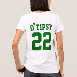 Custom O Tipsy Kleeblatt Funny St Patrick's Day T-Shirt