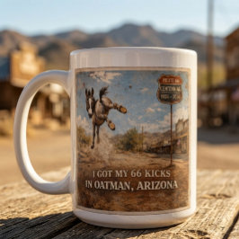 Custom Oatman Donkey Route 66 Centennial Gift Jumbo-Tasse