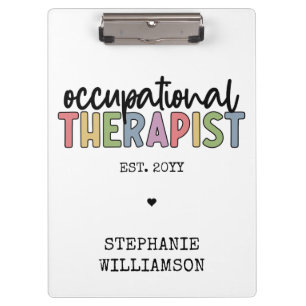 Custom Occupational Therapist OT Geschenke Klemmbrett