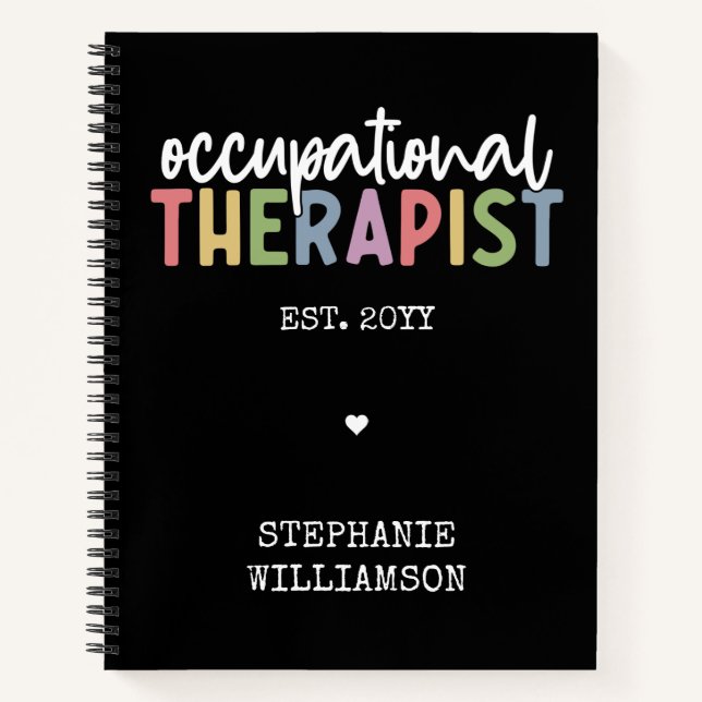 Custom Occupational Therapist OT Geschenke Notizbuch (Vorderseite)