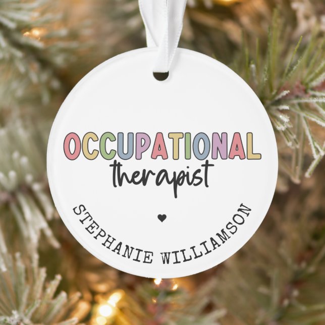 Custom Occupational Therapist OT Geschenke Ornament (Baum)