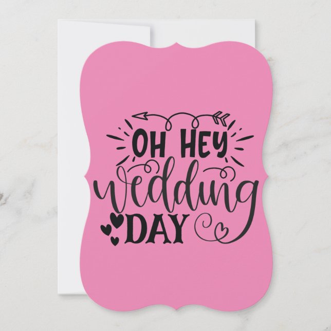 Custom Oh Hey Wedding Day Save The Date (Vorderseite)