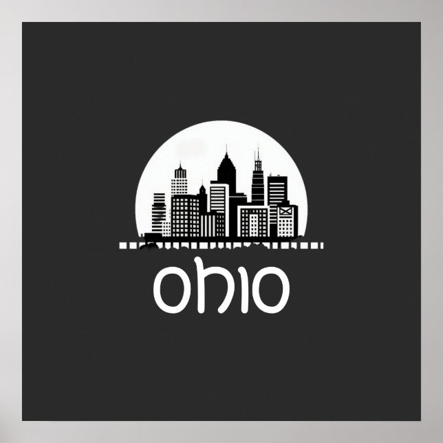 Custom Ohio Skyline Poster (Vorne)