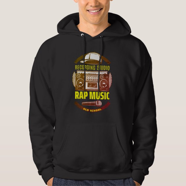 Custom Old School Rap Music Hoodie (Vorderseite)