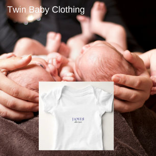 Custom Older Twin Big Brother Baby Strampler