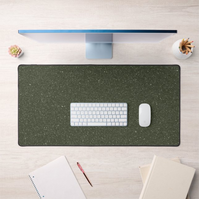 Custom Olive Green Desk Mat - Sleek & Modern Schreibtischunterlage (Büro 1)