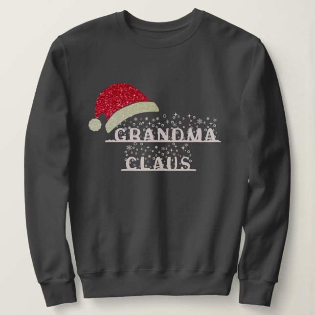 Custom Oma Clause Weihnachten Sweatshirt (Design vorne)