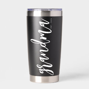 Custom Oma Est Oma ist neu Thermobecher