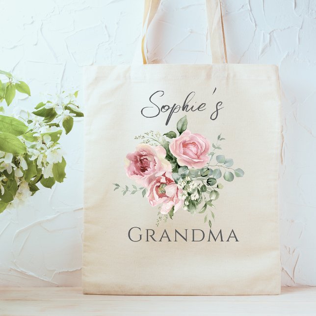 Custom Oma Floral Totbeutel Tragetasche (Von Creator hochgeladen)