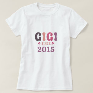 Custom Oma gigi seit 20xx Mütter Tag Geschenk T-Shirt