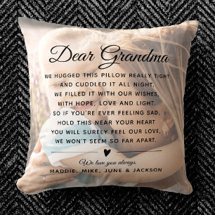 Custom Oma Message Foto Moderner Muttertag Kissen