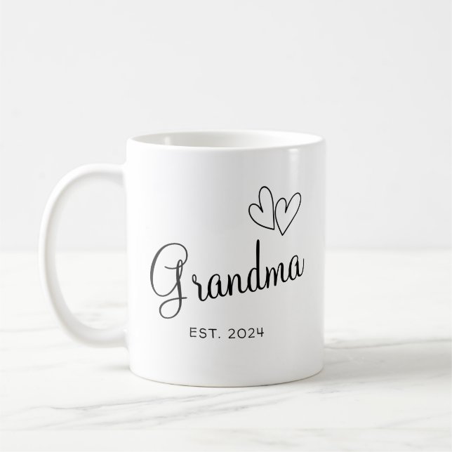 Custom Oma's Coffee Cup Weihnachtsgeschenk für Gr Kaffeetasse (Links)