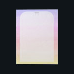 CUSTOM Ombre Watercolor TO-DO-Liste Einkaufshinwei Notizblock<br><div class="desc">Machen Sie Ihre Shopping-Listen stilvoll mit diesem maßgeschneiderten Einkaufs-,  Speisen- oder Liste-Notizblock. Passen Sie Ihre Bedürfnisse an oder fügen Sie Anzug hinzu. Fügen Sie Zeilen hinzu,  wenn Sie möchten. Karo in meinem Shop für mehr Größen und Stile!</div>