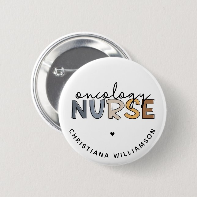 Custom Oncology Nurse Oncology RN Geschenke Button (Vorne & Hinten)